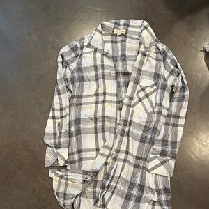 Flannel shirt jacket